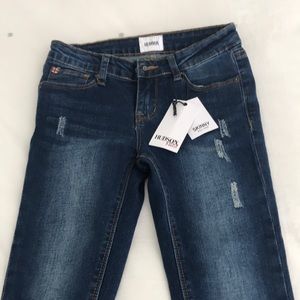 Hudson Kids - skinny roll crop, dark wash jeans